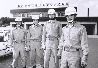 勤務している上山市消防本部　先輩方です